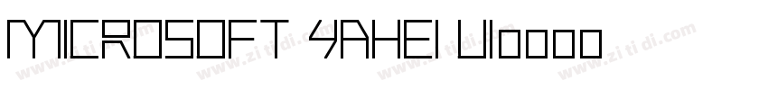 Microsoft YaHei UI字体转换
